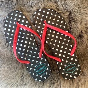 Havaianas Polk-A-Dot Flip Flops